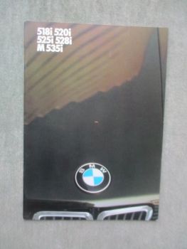 BMW 518i 520i 525i 528i M535i E28 Rechtslenker März 1985