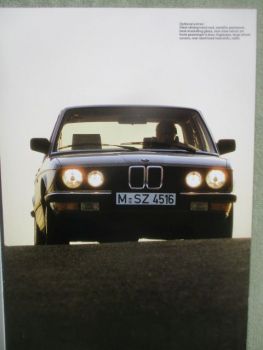 BMW 524td E28 Englisch Brochure March 1985