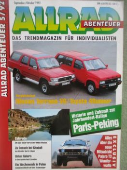 Allrad Abenteuer September +Oktober 1992