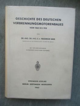 Springer Verlag Geschichte des Deutschen Verbennungsmotorenbaues von 1860 bis 1918