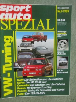 sport auto Spezial VW-Tuning 1/1989