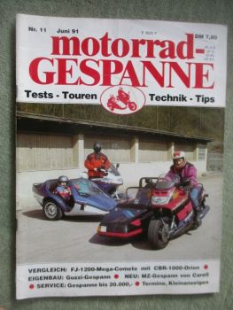 motorrad Gespanne Juni 1991