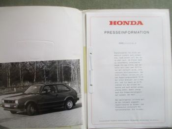 Honda Civic S 2. Generation Presseinformation +Foto
