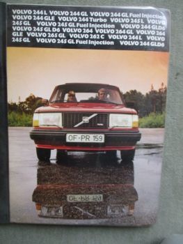 Volvo Pressemappe Modelljahr 1981