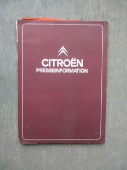 Citroen CX 2400 GTi Pressemappe +Fotos