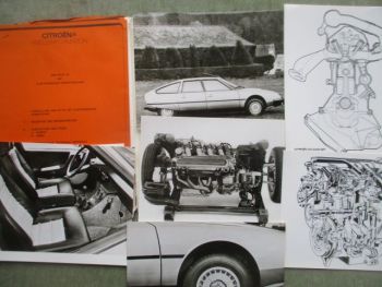 Citroen CX 2400 GTi Pressemappe +Fotos