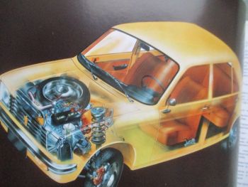Peugeot 104 Präsentation Mappe Katalog 1972