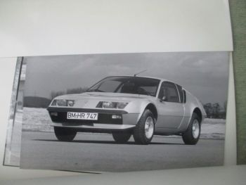 Renault Alpine A310 Pressemappe Februar 1980+Fotos