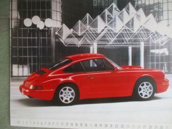 Porsche Kalender 1989 56x59cm Format
