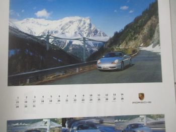 Porsche 2003 Boxster +996 Kalender +Münze Format ca.55x65cm