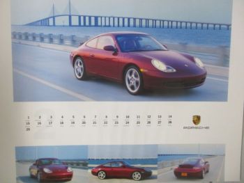 Porsche 2003 Boxster +996 Kalender +Münze Format ca.55x65cm