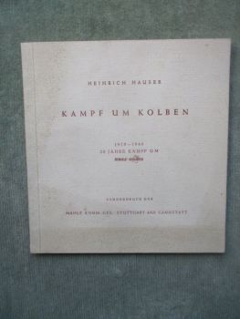 Mahle Kolben Heinrich Hauser Kamp um Kolben 1920-1940