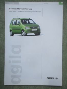 Opel Agila A Konzept Markteinführung April 2000