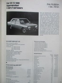 arets biler af Bent Elsnab Modelljahr 1979 Dänisch