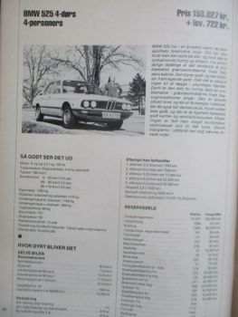 arets biler af Bent Elsnab Modelljahr 1979 Dänisch
