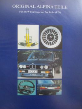 BMW 5er Reihe E28 Alpina Teile Katalog März 1996