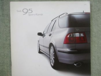 Saab 9-5 Sport-Kombi Prospekt Juni 2001