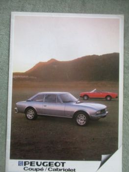Peugeot 504 Cabriolet Coupé +V6 Prospekt  1983