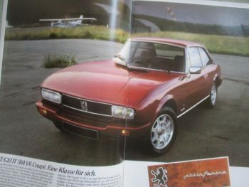Peugeot 504 Cabriolet Coupé +V6 Prospekt  1983