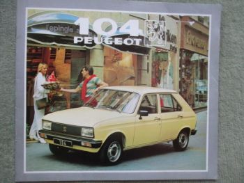 Peugeot 104 GL SR S Prospekt 1982