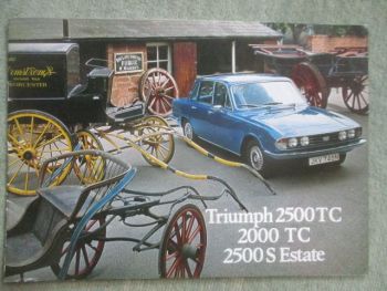 Triumph 2500TC +2000TC +2500S Estate Oktober 1975 Englisch
