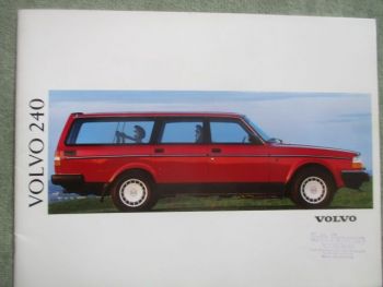 Volvo 240GL Family Edition 5-türig Prospekt 1992