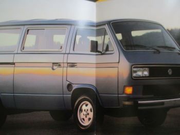 VW Vanagon GL +Syncro T3 +Camper +Syncro +GL1987 USA Broschüre