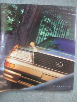 Lexus LS 1995 (UCF20) Prospekt USA