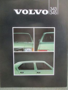 Volvo 343 L/DL 343/R GLS DLS/GLS 345 DL Prospekt 1982