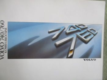 Volvo 740 760 Kombi +Limousine Katalog 1988