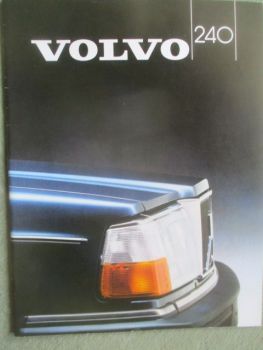 Volvo 240GL Limousine +Kombi Turbo Diesel GLE Katalog 1983