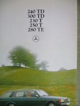 Mercedes Benz 240TD 300TD 230T 250T 280TE August 1977