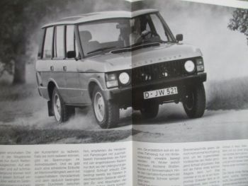 Range Rover der permanente Vierradantrieb Prospekt
