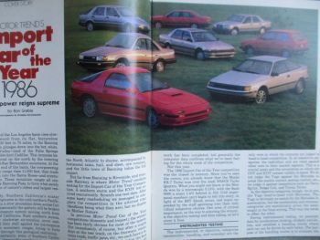 Motor Trend March 1986 Mazda RX-7 Reprint