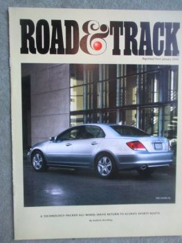 Road & Track January 2005 Acura RL