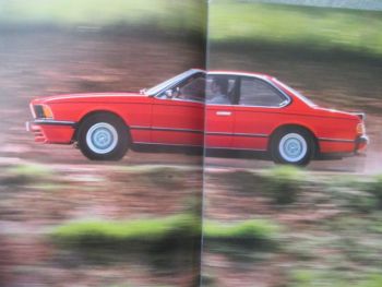 BMW 630CS 633CSI 635CSI E24 Katalog September 1978