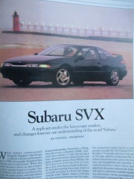 Subaru SVX Sonderdruck USA Englisch