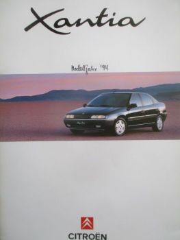 Citroen Xantia Modelljahr 1994 Prospekt