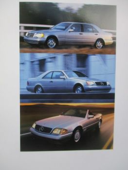 Mercedes Benz S-Klasse W140 1997 USA Großformat brochure
