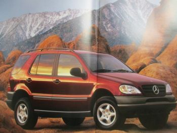 Mercedes Benz M-Klasse W163 Großformat USA broschüre  1997