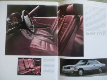 Mercedes Benz S-Class W126 1988 USA Brochure