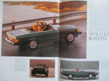 Mercedes Benz S-Class W126 1988 USA Brochure