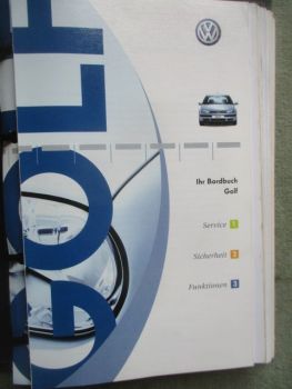 VW Golf IV +Variant Typ 1J Bordbuch Mappe
