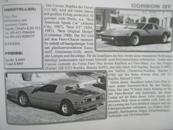 Leo Verlag Replika & Kit Car Katalog 1999