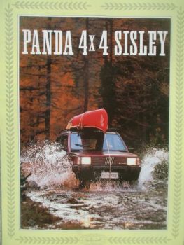 Fiat Panda 4x4 Siley Sonderserie 1 of 500 November 1987 Prospekt