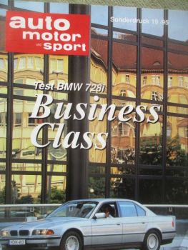 auto motor & sport 19/1995 BMW 728i E38 Test Sonderdruck