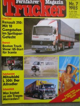 Trucker Fernfahrer Magazin Juli 1985