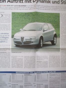 Automobil Revue Test 71/2000 Alfa Romeo 147