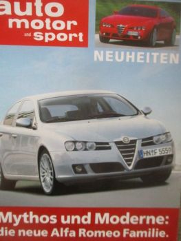 auto motor & sport 1/2005 Mythos und Moderne die neue Alfa Romeo Familie