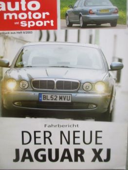 auto motor & sport Jaguar XJ X350 Fahrbericht
